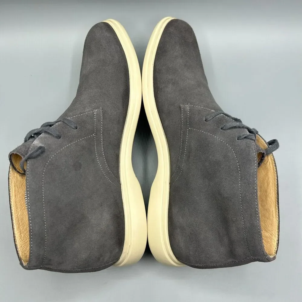Nordstrom 1901 Leather Chukka Lace up Boot Gray Mens Size 11
